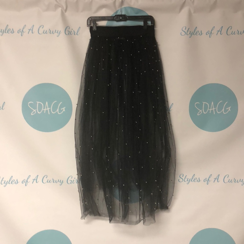 Beaded Tulle Skirt